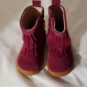 Mulberry suede boots